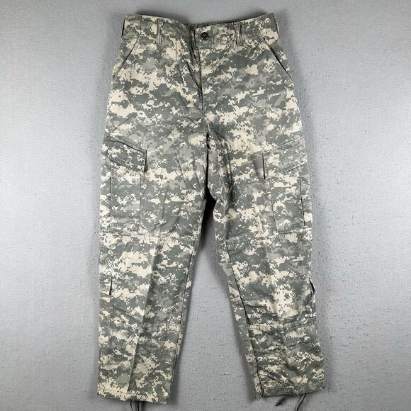 Military Pants Mens Small Short Digital Camo ACU Army Combat Uniform Cargo - Picture 1 of 16